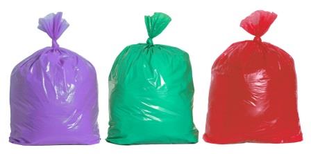 мешок для мусора 120л 35 мкм (700х1100 мм), пвд, зеленый  в рулоне  идеал (10шт.) /10/